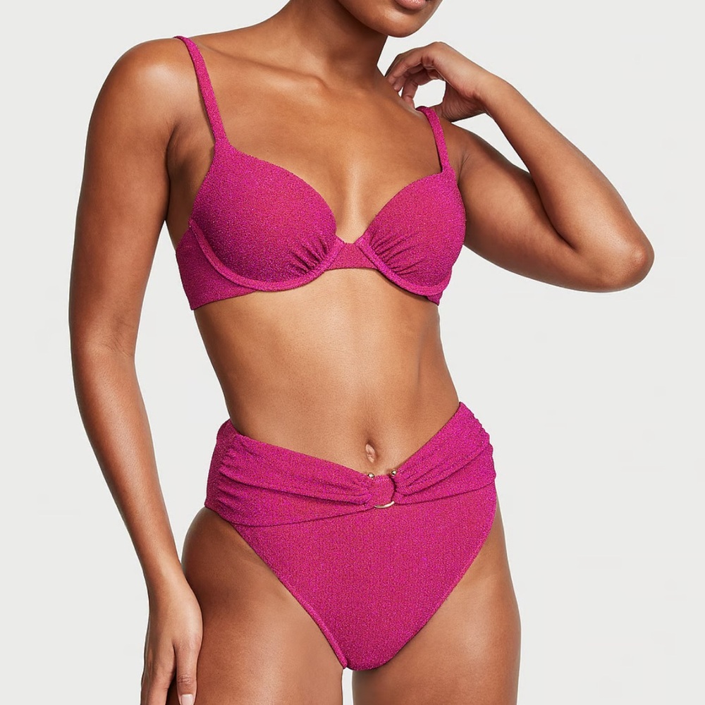 New VICTORIA'S SECRET SWIM
Shimmer Icon Push-Up High-Waist Cheeky Bikini…